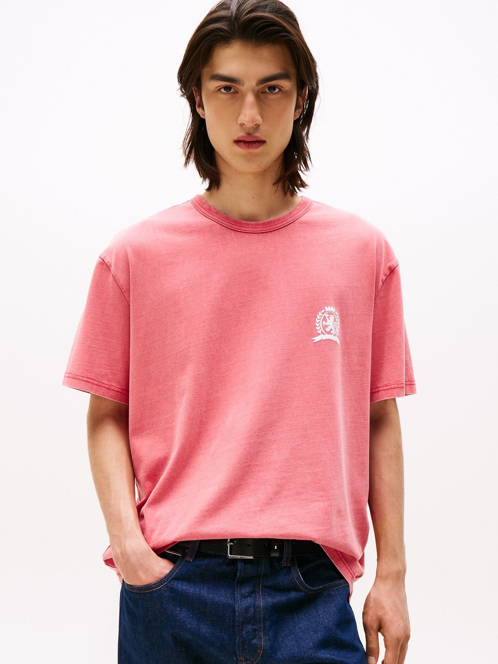 Футболка Tommy Jeans Heritage Crest Vintage Cerise