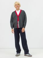 Кардиган для мальчика на пуговицах в школу AT1078 серый