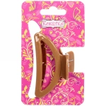 Заколка-краб для волос на блистере «Magic Gloss», трапеция, микс 6 цветов, 6,5см