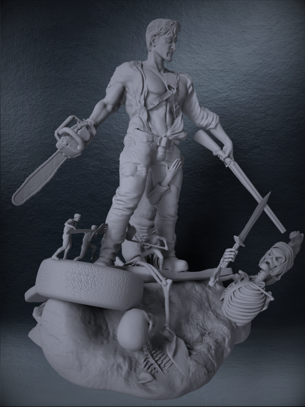 Evil Dead Ash v4 фигурка для покраски