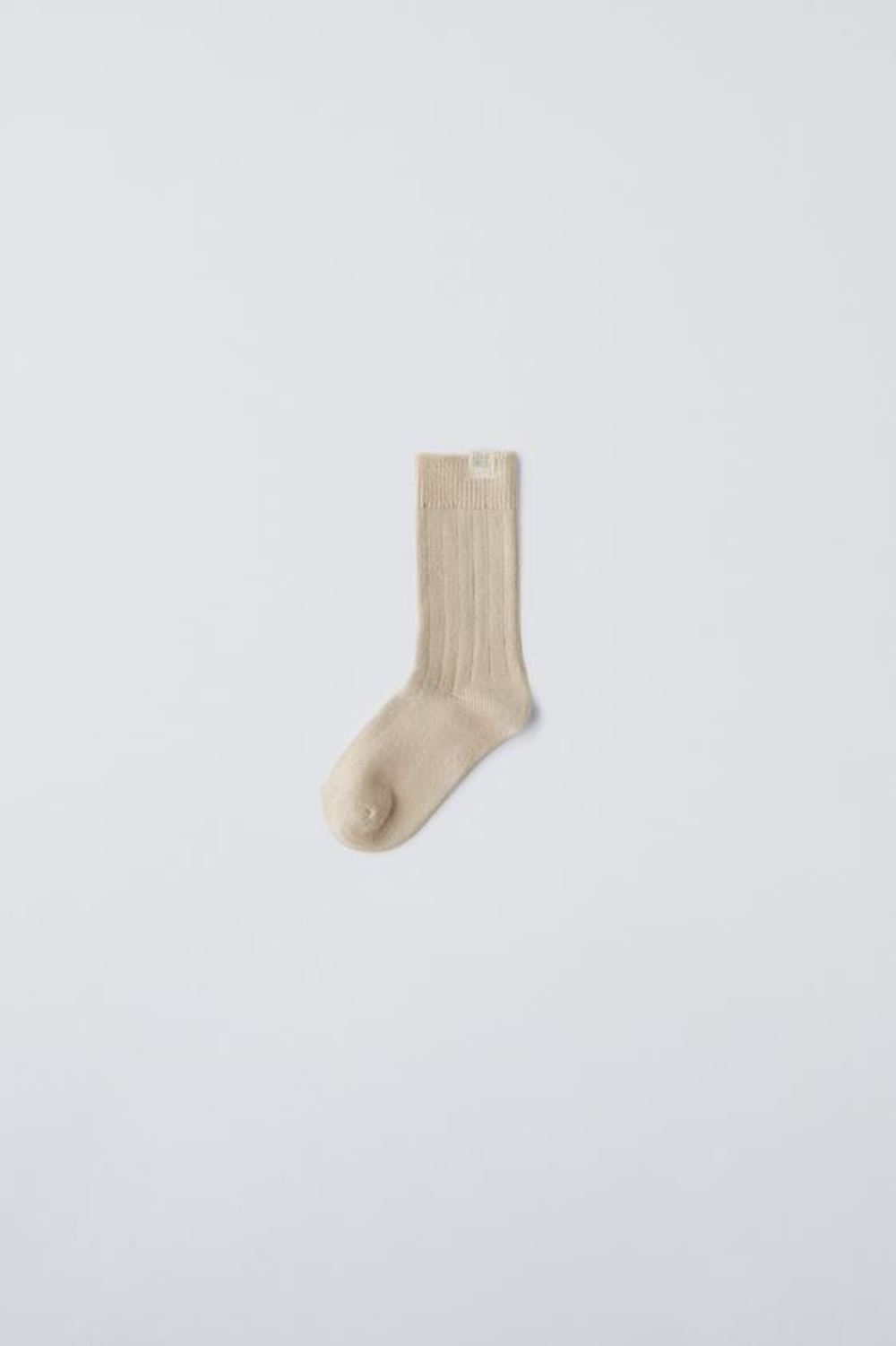 ZARA ВЫСОКИЕ НОСКИ, СВЕТЛО-БЕЖЕВЫЙ