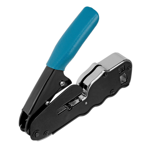 17723 Клещи для обжима телефонных и компьютерных клемм RJ45, 8P и RJ11/12, 6P,компакт., CAT5//Gross