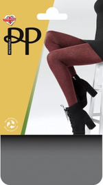 Классические теплые колготки с хлопком (Размер: S-M) (Цвет: бордовый)