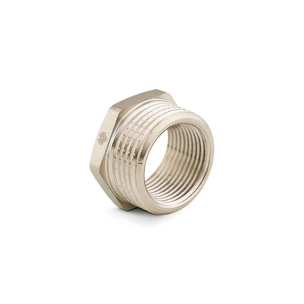 Футорка Varmega - 2" x 1" (резьбовой, никелированная латунь)