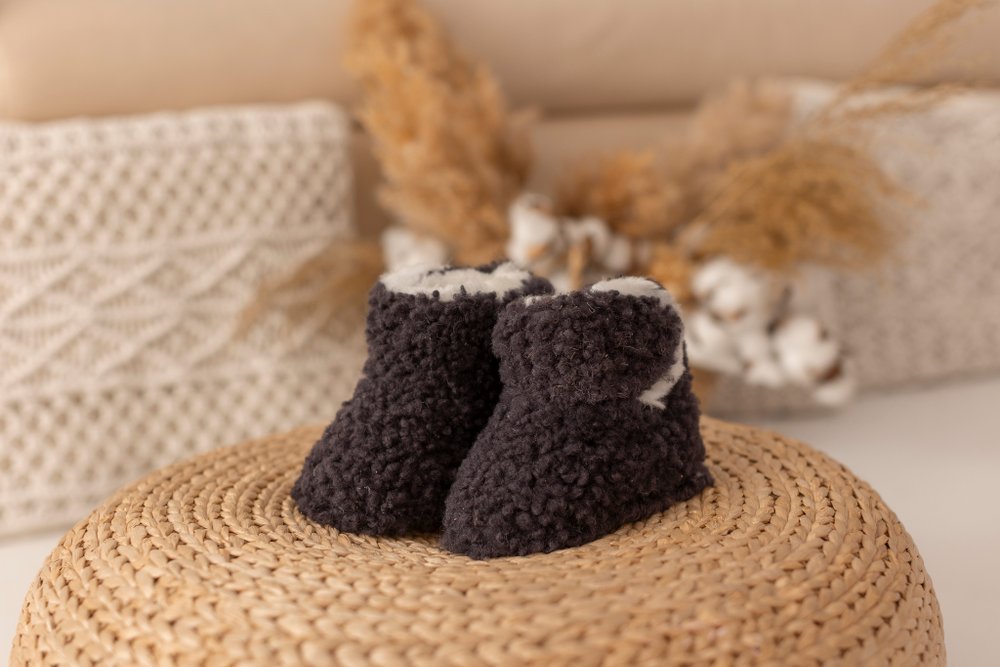 Детские пинетки из натуральной овчины