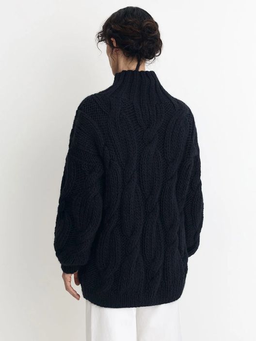 Свитер Лук с фактурным рисунком с горлом / Mirstores