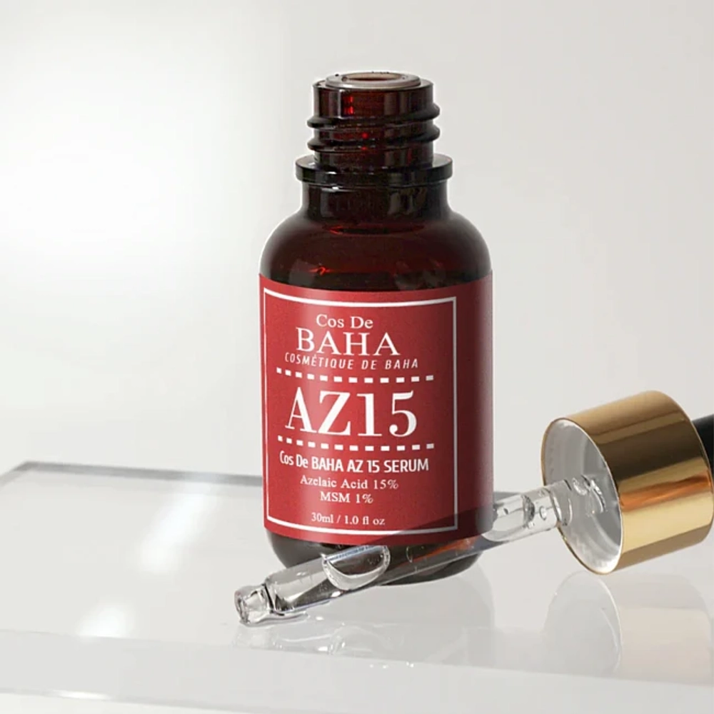 Сыворотка с азелаиновой кислотой Cos De Baha AZ15 Serum, 30 мл