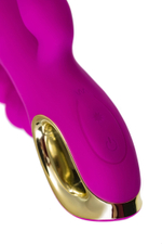 Тройной вибратор A-toys Trinny 21,5 см с кроликом и анальным отростком