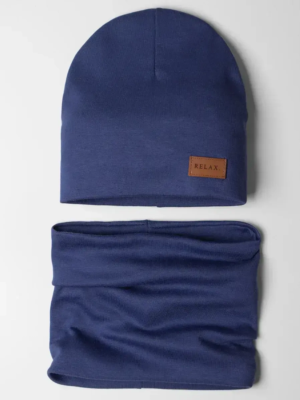 Шапка для мальчика осенняя и снуд