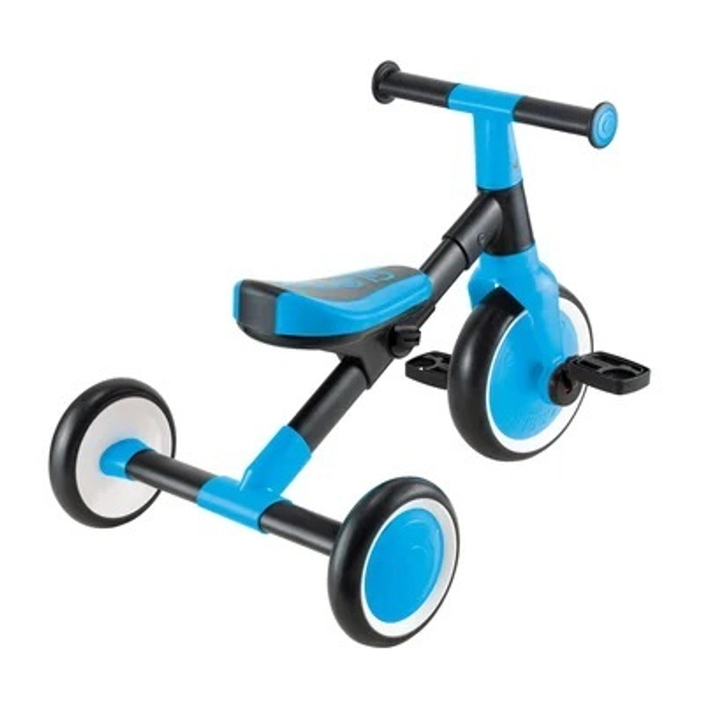 Трёхколёсный велосипед-беговел Globber Learning Trike 2 в 1 Sky Blue