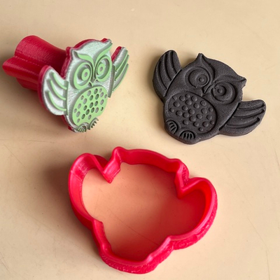 Штамп с вырубкой «Сова №1»