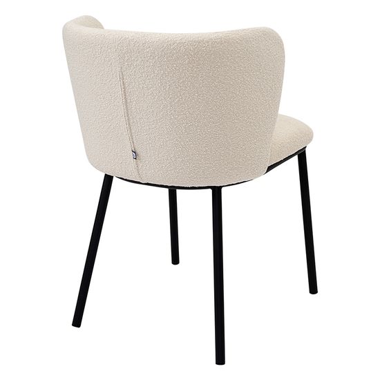 Стул foggy, букле, молочный