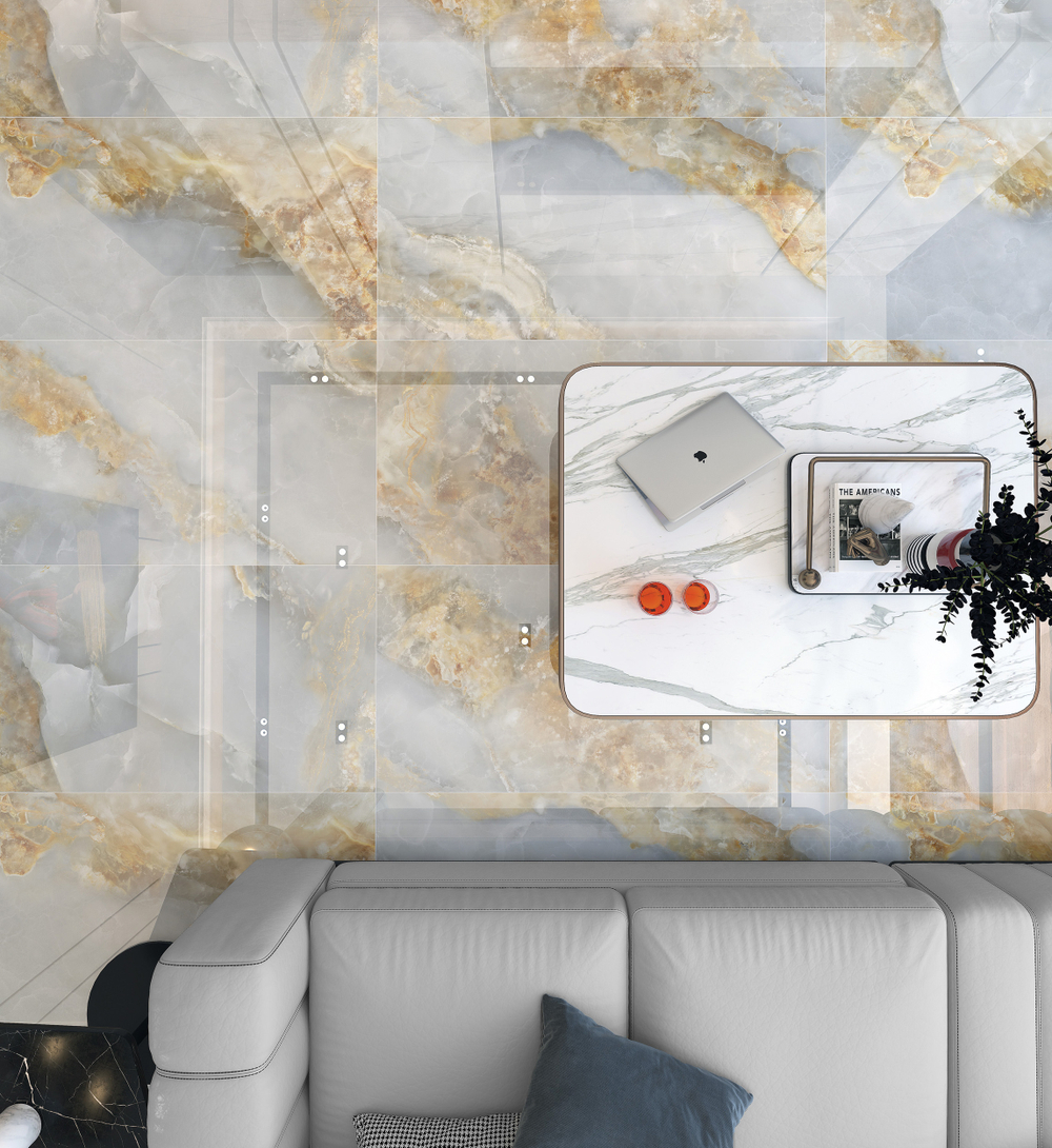 Керамогранит Cometa Голубой 60x120 GT1206016516PDR