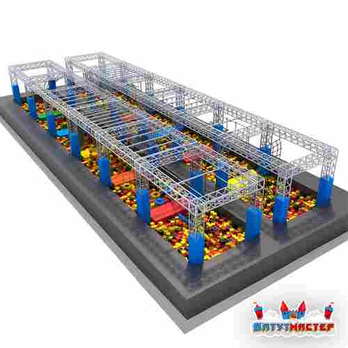 Детский ниндзя парк «Маленькие ниндзя», 22×8×3 м