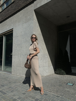 Платье ENIGMA, песочный