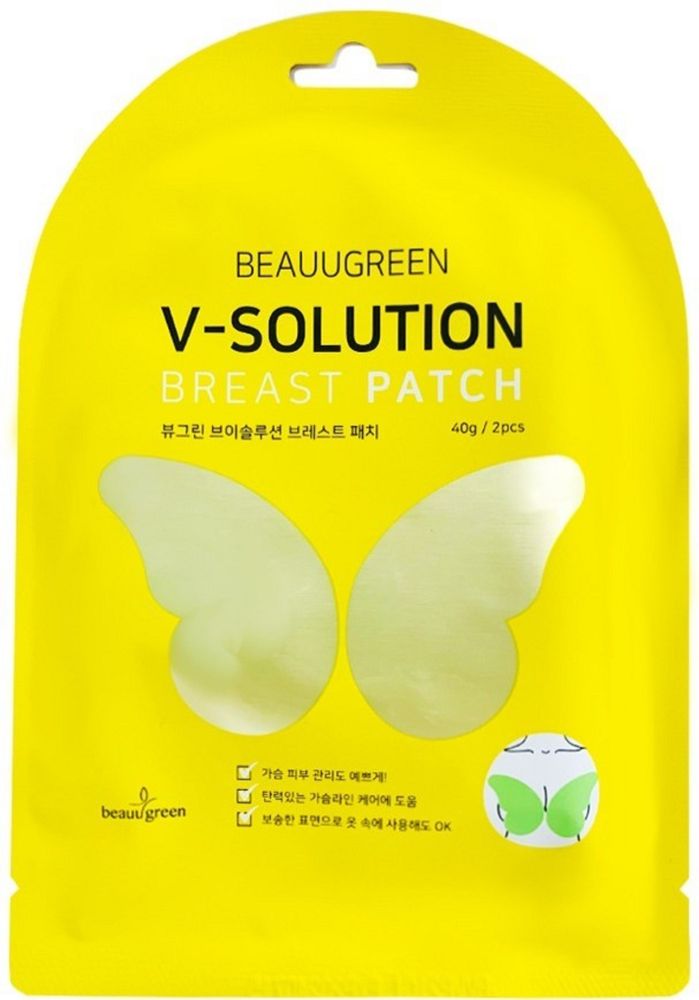 Beauugreen V-Solution Breast Patch маски-патчи для придания упругости и красоты бюсту
