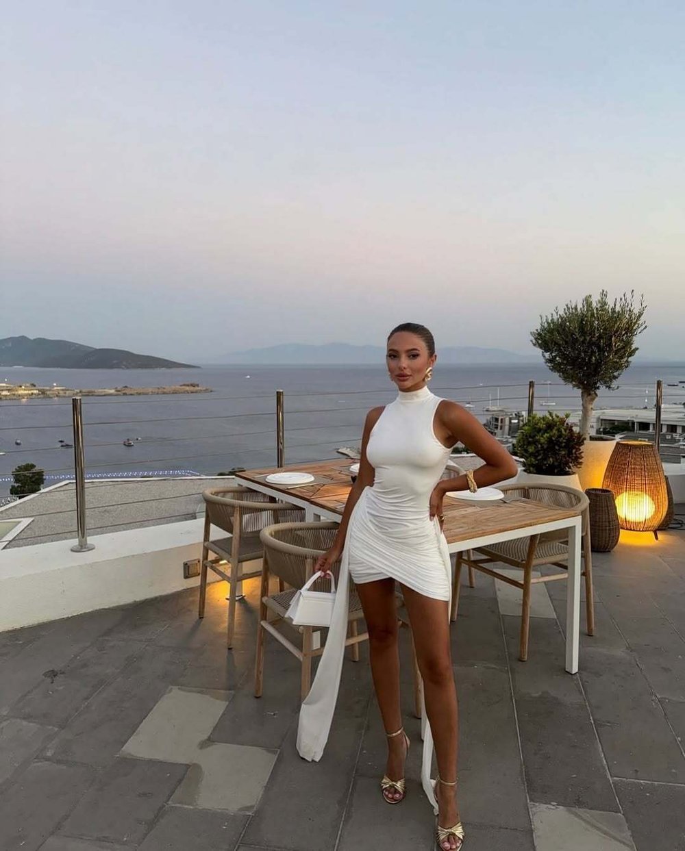 Платье с лоскутками, молочный