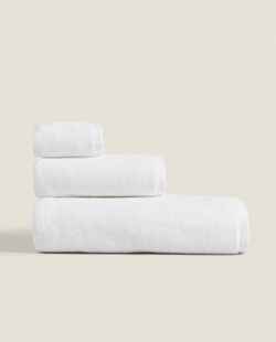 Zara Home - Банное полотенце из очень мягкого хлопка (700 гхм2), белый, 30х50 см