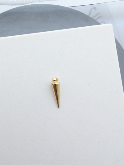 Подвеска шип позолота, 17*5.7мм