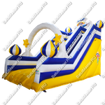 Надувная горка "Весёлый клоун - 2", 8*4*6 м