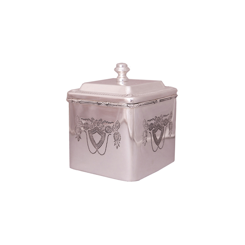 Шкатулка 10х10см Roomers Tableware серебряная