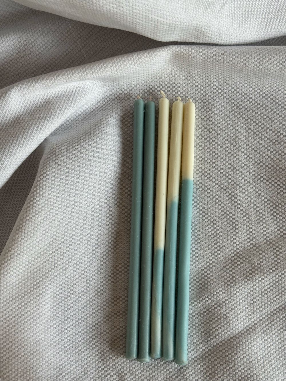 Свеча Unification Love Пять вечеров голубой/белый