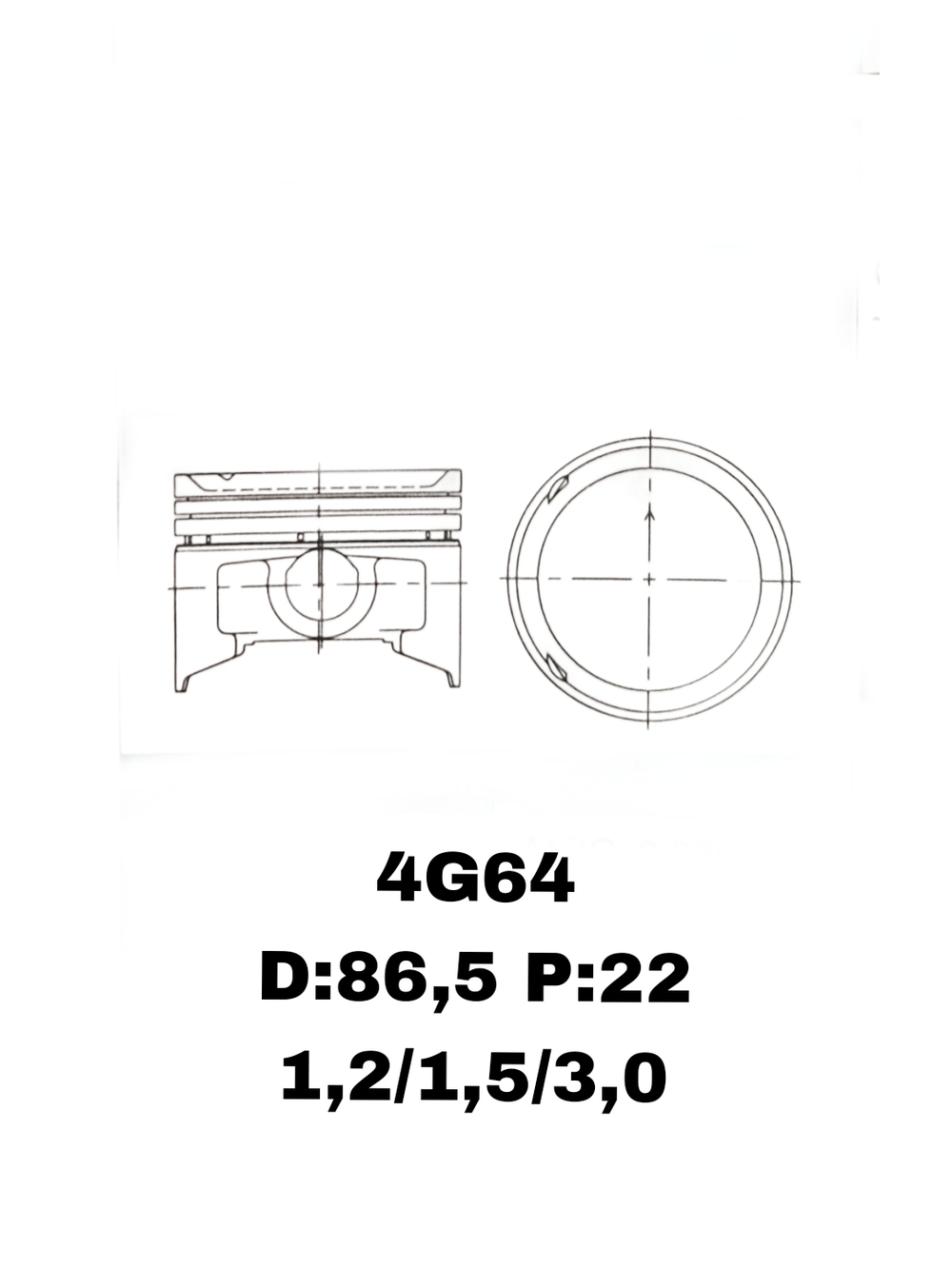 ПОРШНЯ 4G64 99-