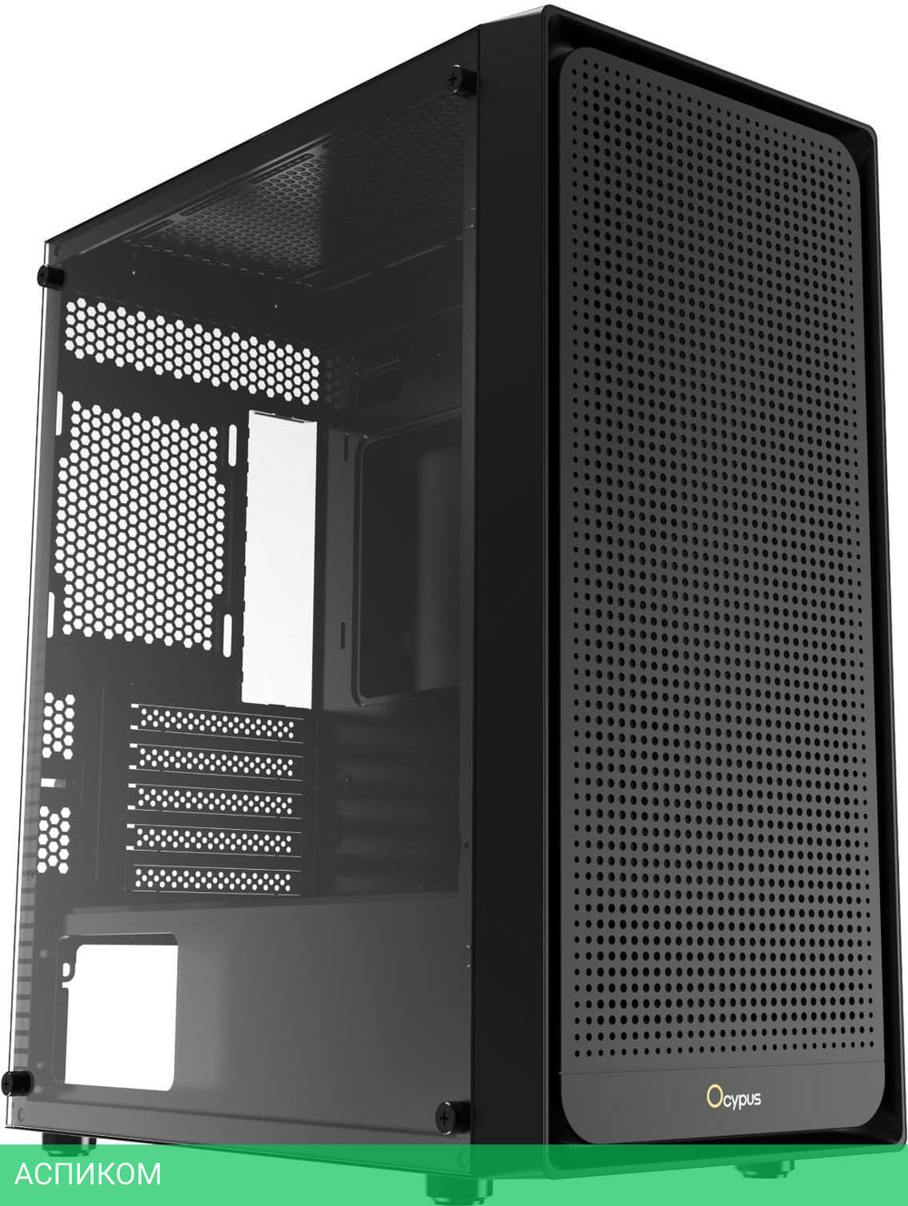 Корпус Ocypus Gamma C50 без БП Black (Gamma-C50-BKG000XX-GL)
