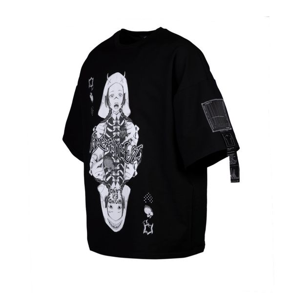 Футболка SS21 Won der Land Kimono Черная - фото 2