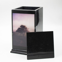 Урна для праха "Обелиск с декором" доломит Дерево