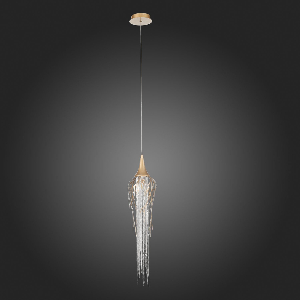 SL1116.203.01 Подвес ST-Luce Золотистый с патиной/Золотистый с  патиной, Никель LED 1*5W 3000K SALICA