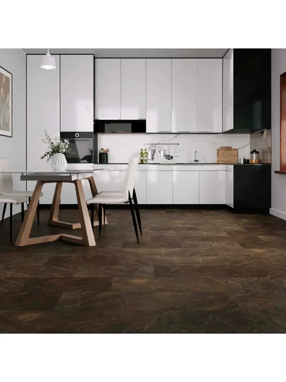 Кварц-виниловая плитка Fast Floor SPC STONE Шан FST 208