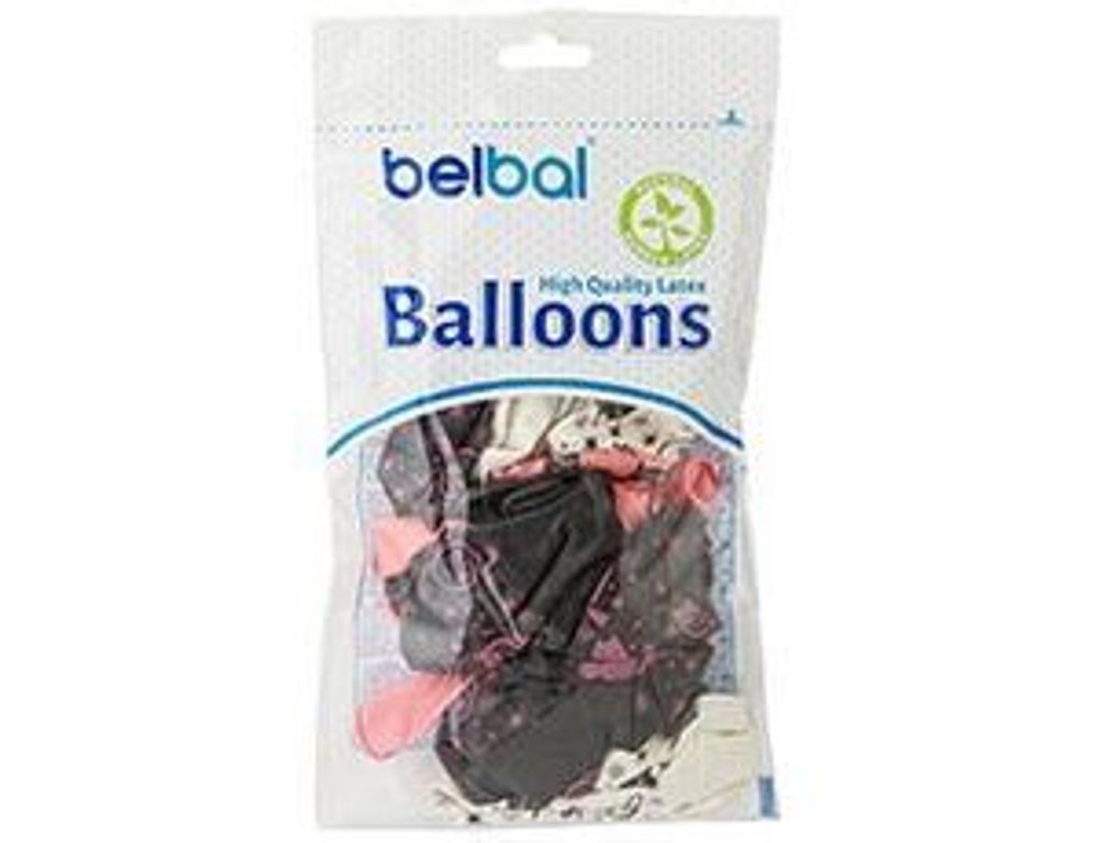 Шар (14"/36 см) Шелкография пастель Хеллоуин гламур 25 шт.