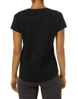 Женская теннисная футболка Asics Big Logo Tee - performance black