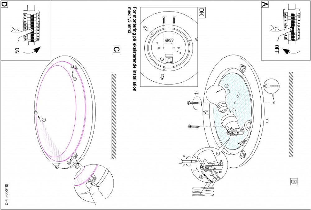 Накладной светильник Eglo Planet 1 83153