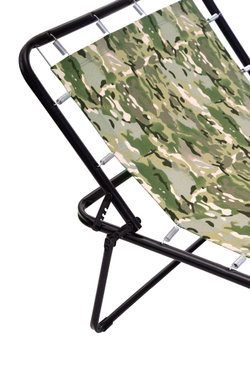 Кровать раскладная Надин жесткая арт.С407/140 (цвет ткани зеленый рис.хаки (1 шт. в уп.)