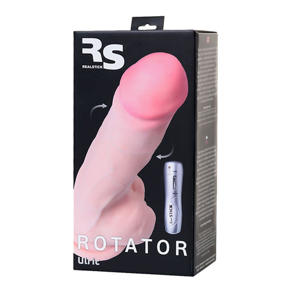 Телесный реалистичный вибратор-ротатор 24см ToyFa RealStick Elite Ulric 985003-1