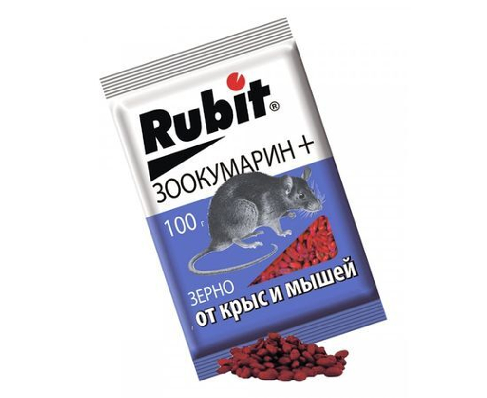Рубит Средство от крыс и мышей зерно ЗООКУМАРИН+ 100г