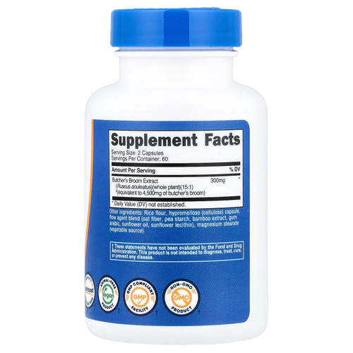 Nutricost, иглица колючая, 120 капсул (150 мг в 1 капсуле)