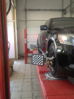 A440A (PEAK 409A) Подъемник четырехстоечный, 4 т. под 3D сход-развал (Красный)