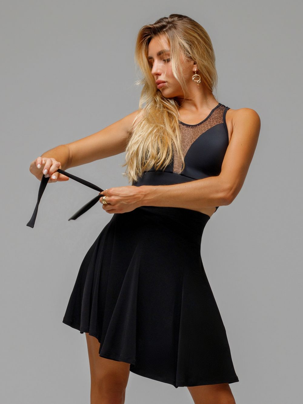 Юбка Gode Pareo mini, Черный