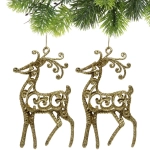 Подвеска «Волшебные рога» 10 см (набор 2 шт), золото