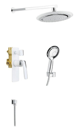 Душевой комплект Timo Helmi SX-4069/00 SM2100 chrome white, 2-х режимная, белый/хром