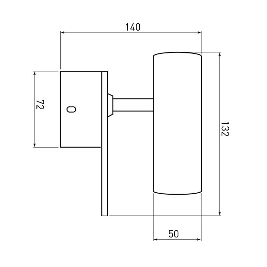 20091/1 LED / настенный светильник / черный