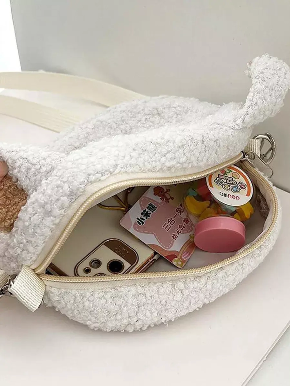 Мягкая игрушка сумка Лама Кучеряма Альпака