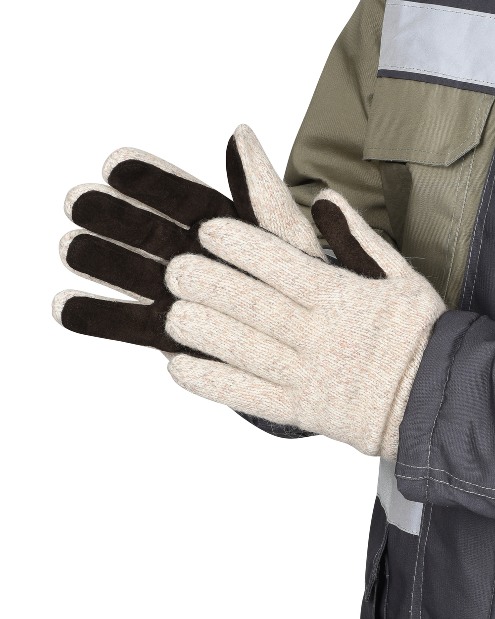 Перчатки утепленные со спилком на ладони и пальцах Юкагиры Safeprotect (Тинсулейт) (х12х120)