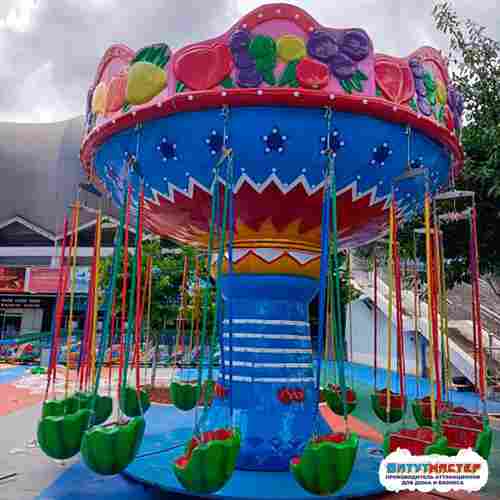 Большая цепочная карусель «Фруктовый вихрь», 16 мест, 6×6×4,5 м