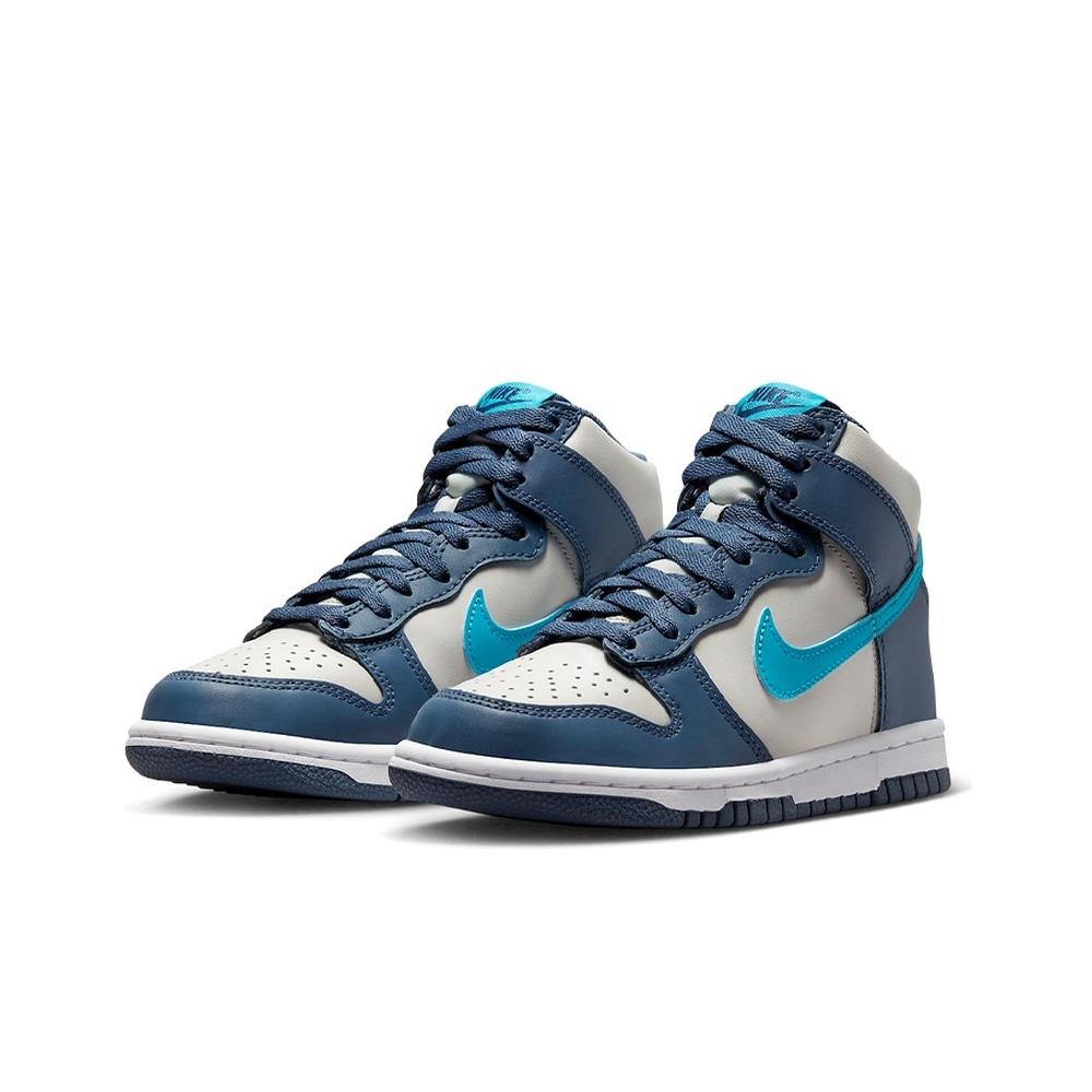Кроссовки Nike Dunk High Light Bone Diffused Blue