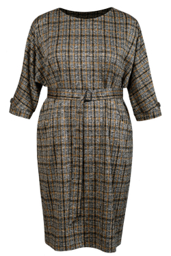 Платье женское 3533АП, клетка #225Кла053533АП