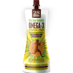 Супер-завтрак Чиа ОМЕГА-3 «Цитрусовый твист» 220 г 28SEEDS — вид спереди упаковки